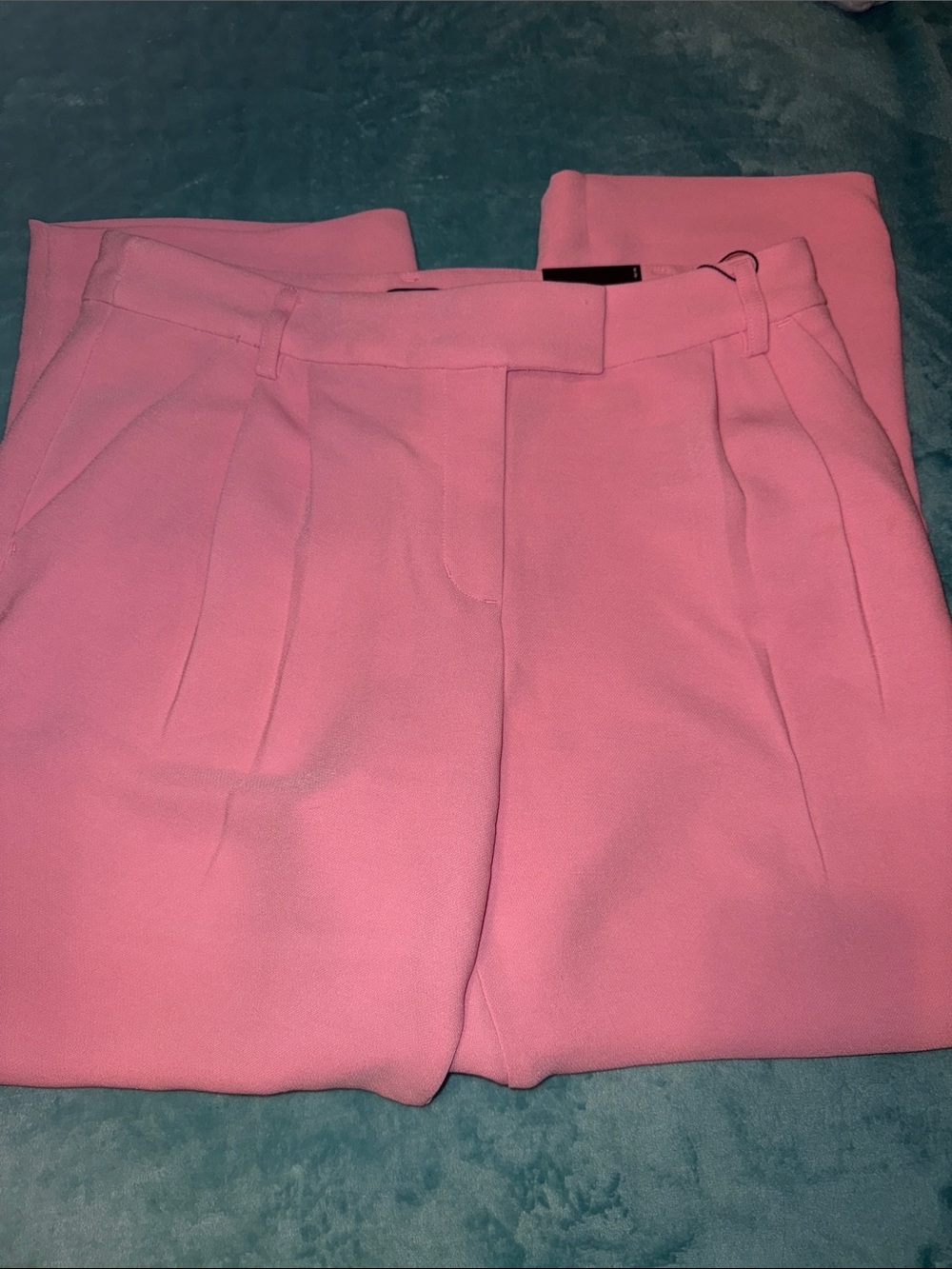 Express Pink Tailored High-Waist Trousers